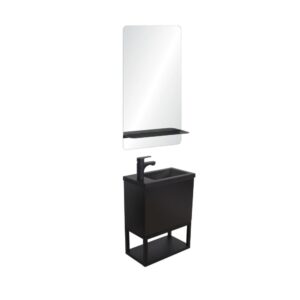 wohnli-moebel-suche-M25194607 Wohnli Möbelsuche - Ensemble lave-mains métal et bois avec robinet et miroir