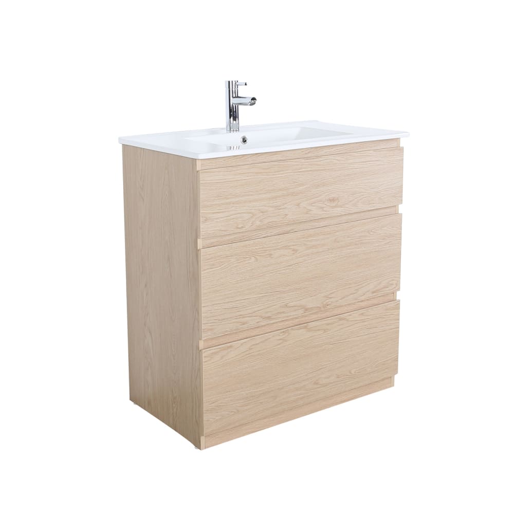 wohnli-moebel-suche-M25194608 Wohnli Möbelsuche - Einzelwaschtischunterschrank 80cm - mit Keramik-Waschtischplatte