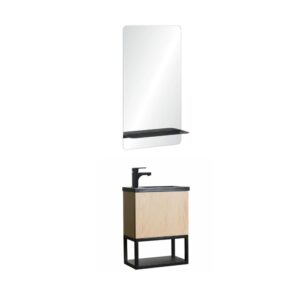wohnli-moebel-suche-M25194626 Wohnli Möbelsuche - Ensemble lave-mains métal et bois avec robinet et miroir