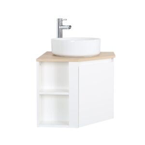 wohnli-moebel-suche-M25194643 Wohnli Möbelsuche - Eckwaschtisch-Set + weißes Waschbecken + -Armatur