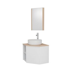 wohnli-moebel-suche-M25194644 Wohnli Möbelsuche - Eckwaschtisch-Set + Waschbecken + Wasserhahn + Eckbadezimmerschrank