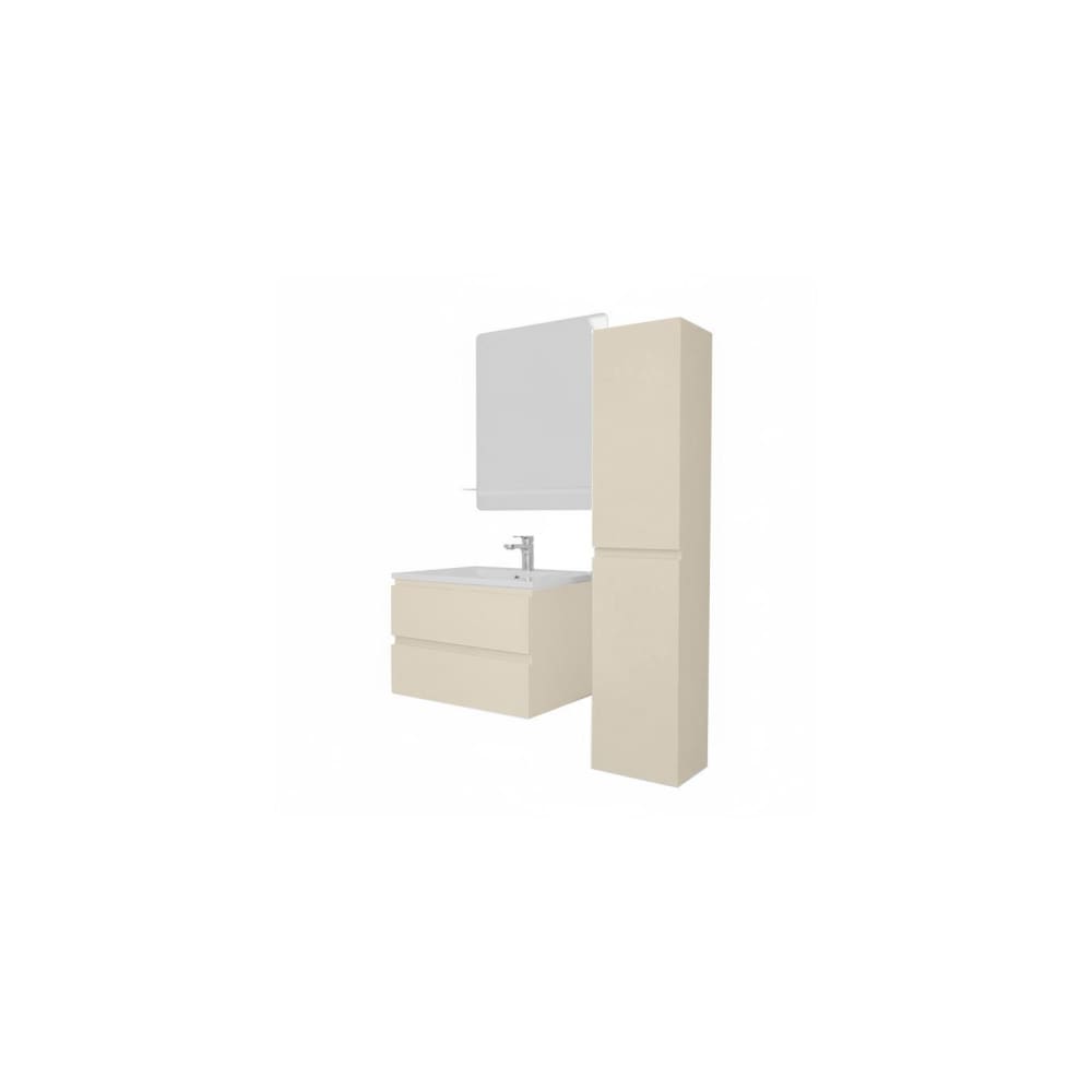 wohnli-moebel-suche-M25194648 Wohnli Möbelsuche - Einzelwaschtisch-Set 60 cm + Wasserhahn + Spiegel + -Säule