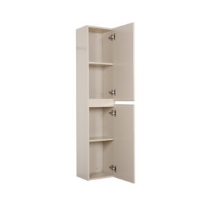wohnli-moebel-suche-M25194654-1 140 cm wandmontierte Badezimmersäule 30x140x24cm Holz Beige Mob In Möbel Badezimmermöbel Bad-Hochschränke