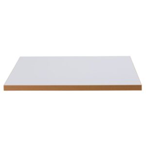 Weiße quadratische Tischplatte 60 cm 60x2x60cm Holz Weiß Oviala Möbel Esszimmermöbel Esstische