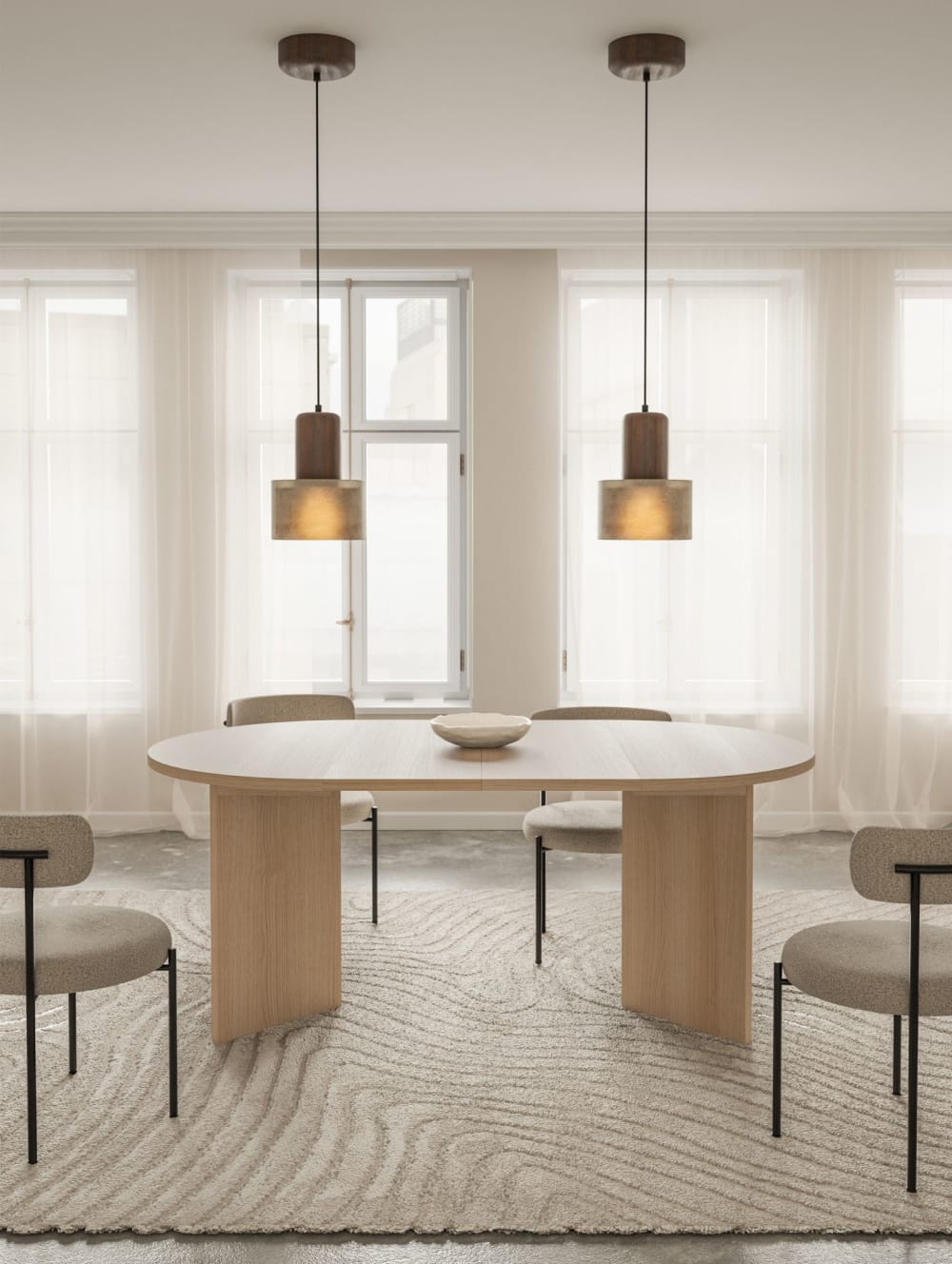 110x75x110cm Spanplatte Beige Selsey Möbel Esszimmermöbel Esstische