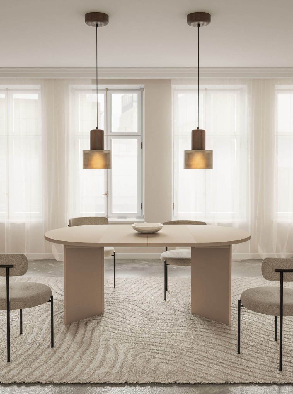 110x75x110cm Spanplatte Beige Selsey Möbel Esszimmermöbel Esstische