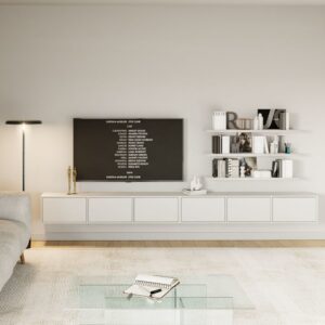 wohnli-moebel-suche-M25195964-1 300x30x300cm Spanplatte Weiß Selsey Möbel Wohnzimmermöbel TV-Möbel