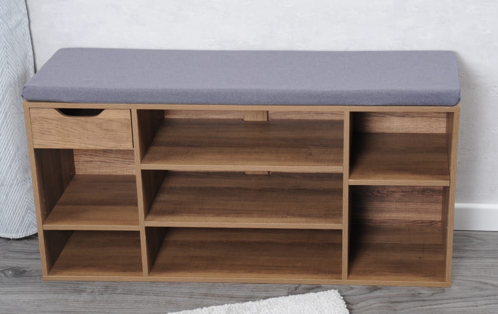 101x48x29cm Holz Beige Kesper Möbel Flurmöbel Schuhschränke