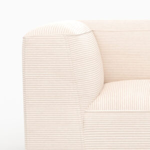 wohnli-moebel-suche-M25196071-1 Modulareres weißer Samtsofa für 2 Personen mit Ottomane 95x72x95cm Samt Weiß Maison Pavane Sofas und Sessel Sofas Modulare Sofas