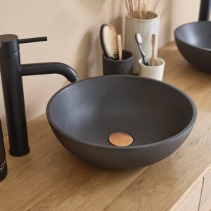 37x13x37cm Beton Grau BERAH GETAH Möbel Badezimmermöbel