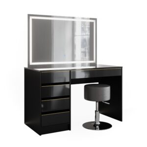 wohnli-moebel-suche-M25197165 Wohnli Möbelsuche - Schminktisch mit LED-Spiegel und Hocker