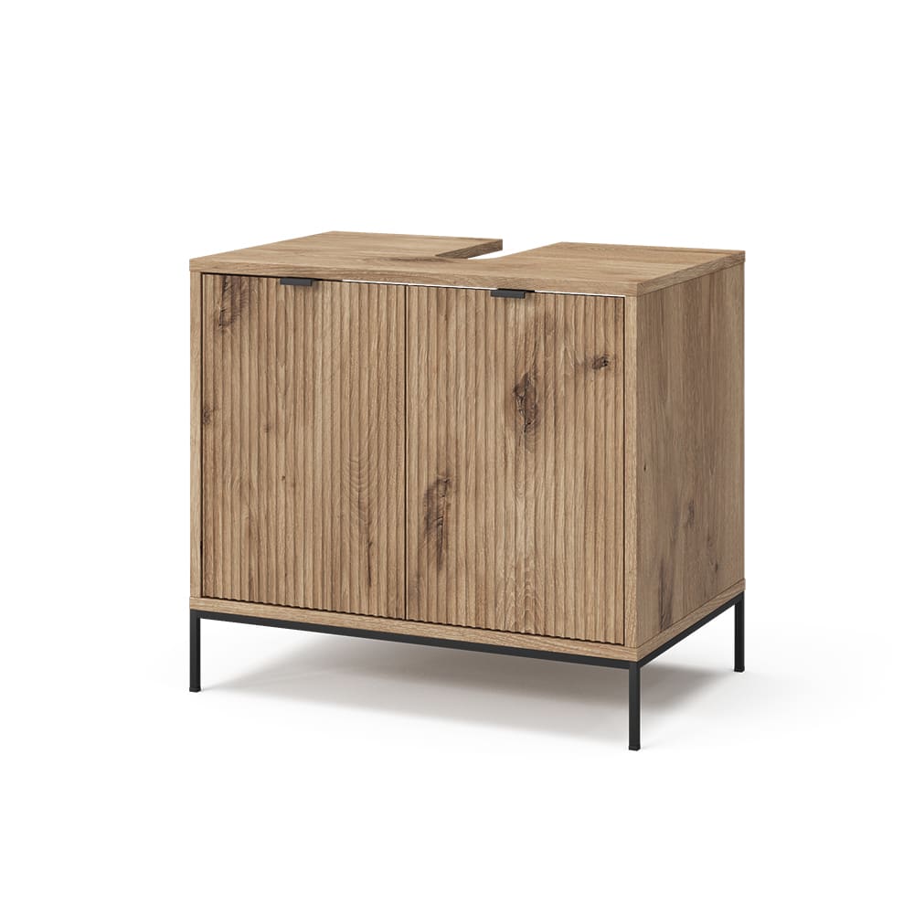Wohnli Möbelsuche - Waschtischunterschrank  mit 2 Türen Viking Oak 70x63cm