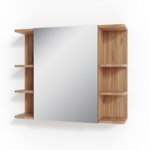 wohnli-moebel-suche-M25197339 Wohnli Möbelsuche - Badspiegelschrank Goldkraft Eiche 79.6x64cm