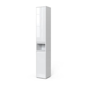 Wohnli Möbelsuche - Badschrank mit Türen und offenem Fach Weiß 30
