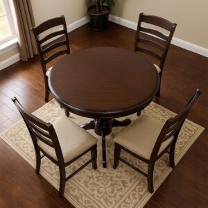 90x75x90cm Spanplatte Braun Feldmann-Wohnen Möbel Esszimmermöbel Esstische