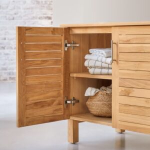 85x75x55cm Holz Beige Tikamoon Möbel Badezimmermöbel Badezimmerschränke