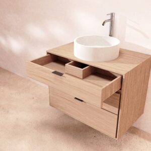 80x60x51cm Holz Beige Tikamoon Möbel Badezimmermöbel Badezimmerschränke