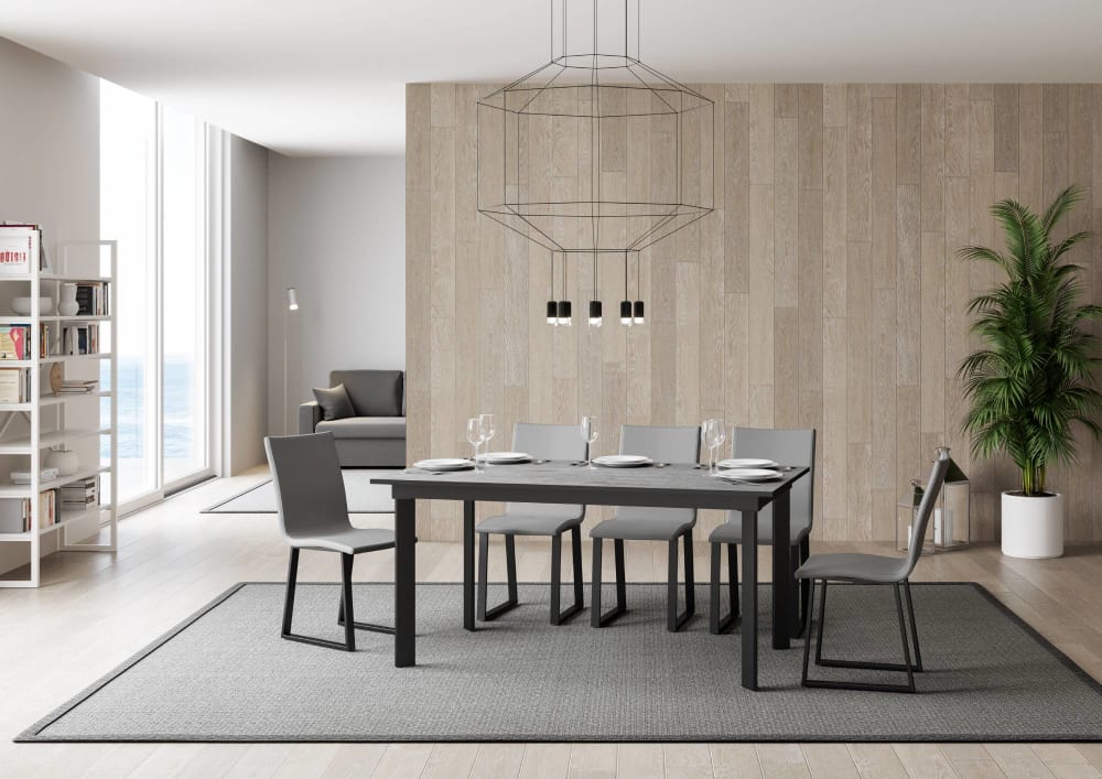 160x74x90cm Spanplatte Grau Itamoby Möbel Esszimmermöbel Esstische