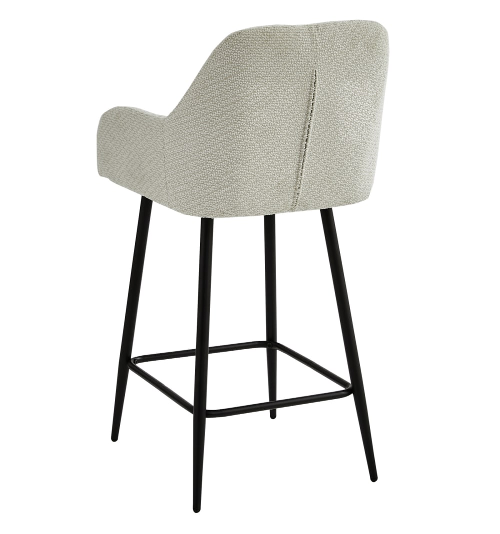 44x93x49cm Stoff Beige Moloo Möbel Esszimmermöbel Barhocker