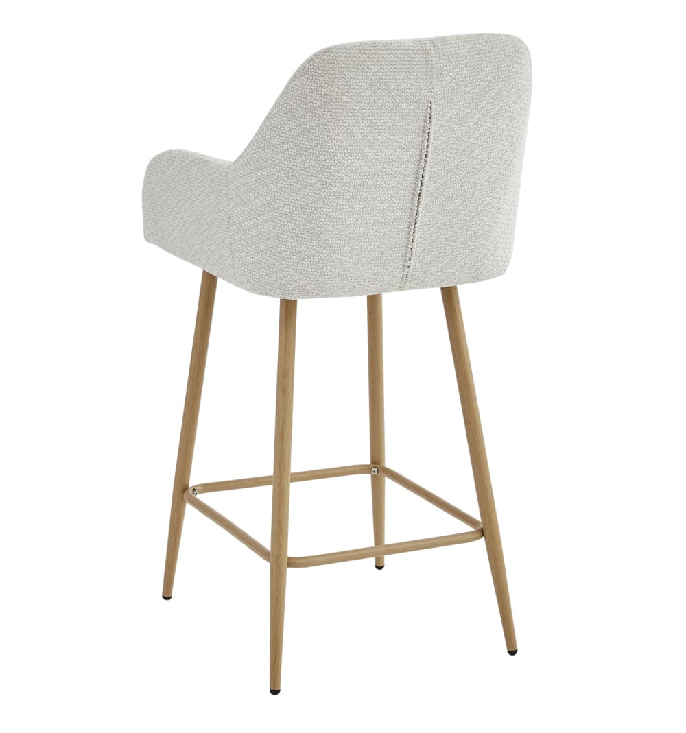 44x93x49cm Stoff Beige Moloo Möbel Esszimmermöbel Barhocker