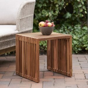 wohnli-moebel-suche-M25199556-1 Beistelltisch aus recyceltem Massivteakholz 40 x 40 cm 40x40x40cm Holz Braun Moloo Möbel Wohnzimmermöbel Beistelltische