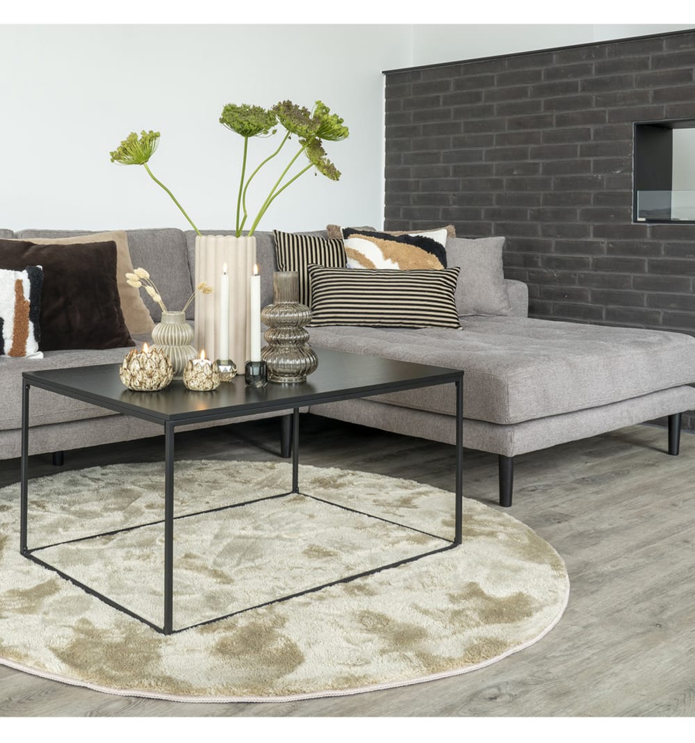 90x45x90cm Metall Schwarz Moloo Möbel Wohnzimmermöbel Couchtische