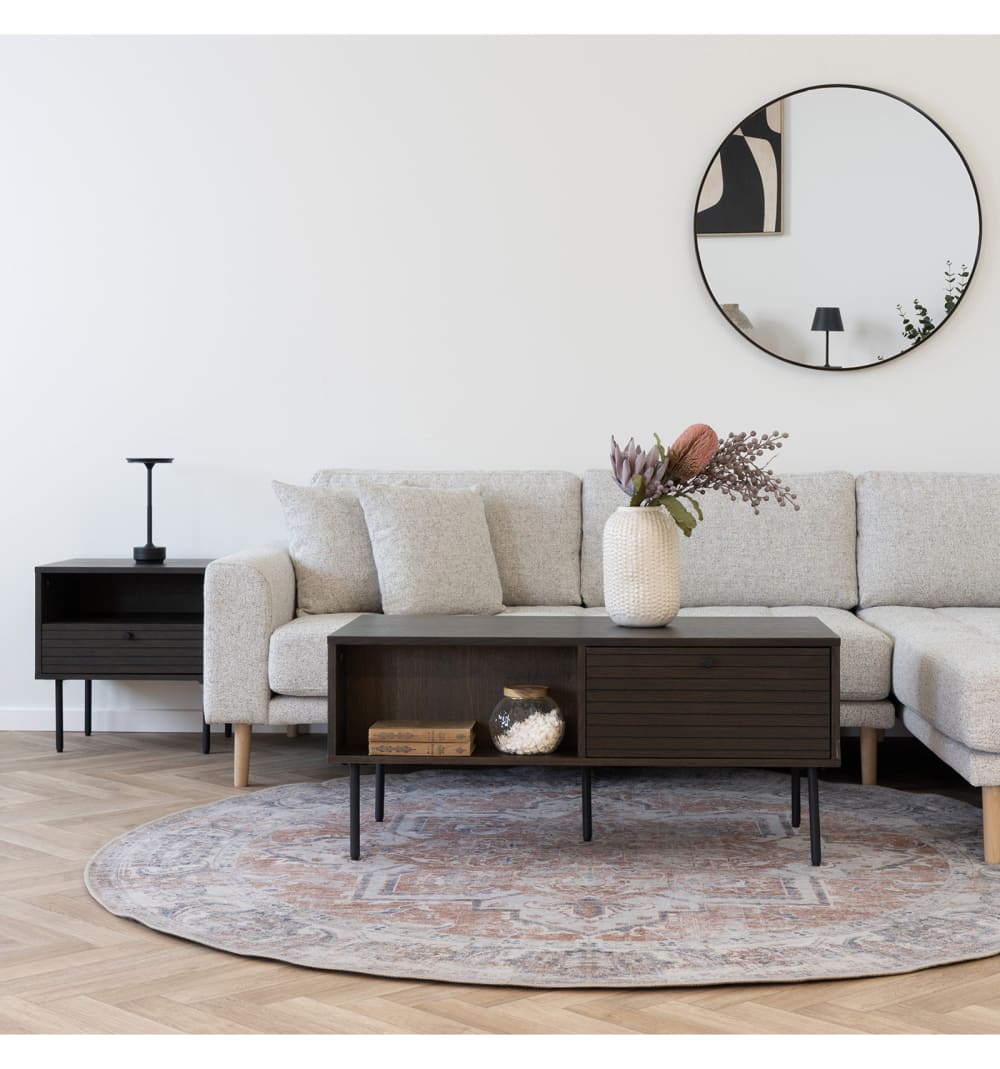 100x45x100cm Holz Braun Moloo Möbel Wohnzimmermöbel Couchtische