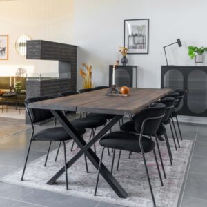 wohnli-moebel-suche-M25199653-1 Esstisch für 12+ Personen 300 cm massiver geräucherter Eiche 100x75x300cm Holz Braun Moloo Möbel Esszimmermöbel Esstische