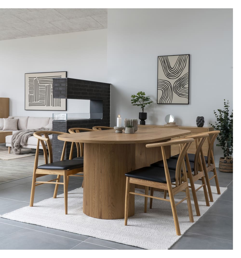 100x75x210cm Holz Braun Moloo Möbel Esszimmermöbel Esstische