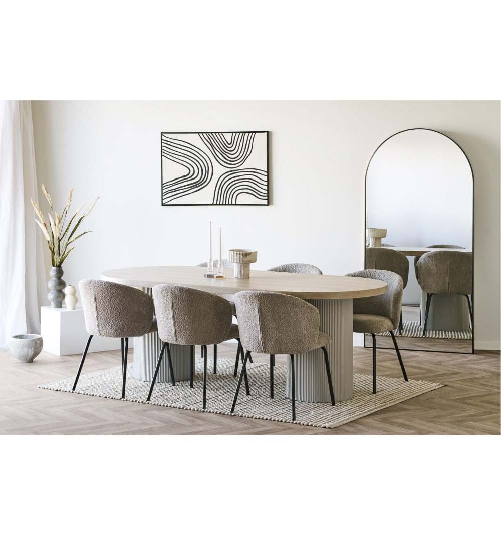 100x75x220cm Holz Braun Moloo Möbel Esszimmermöbel Esstische