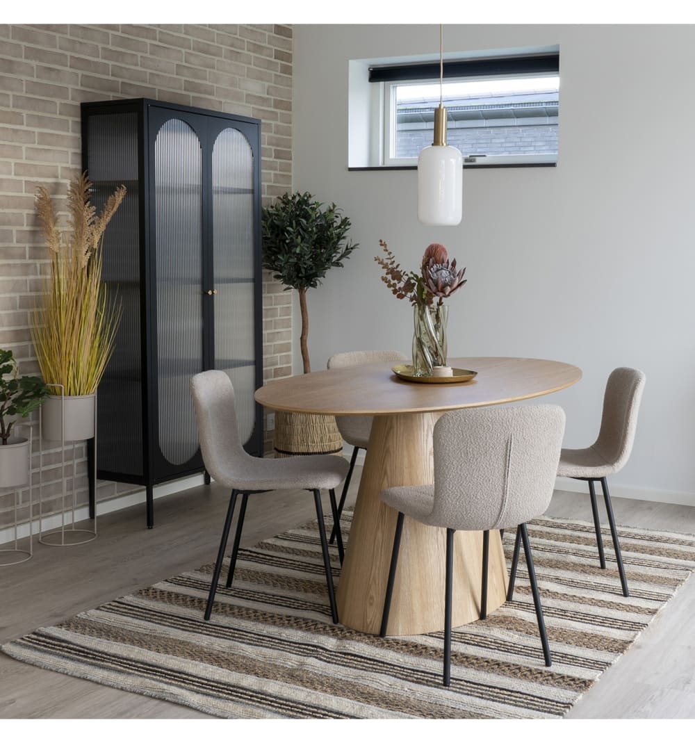 44x76x52cm Stoff Beige Moloo Möbel Esszimmermöbel Stühle