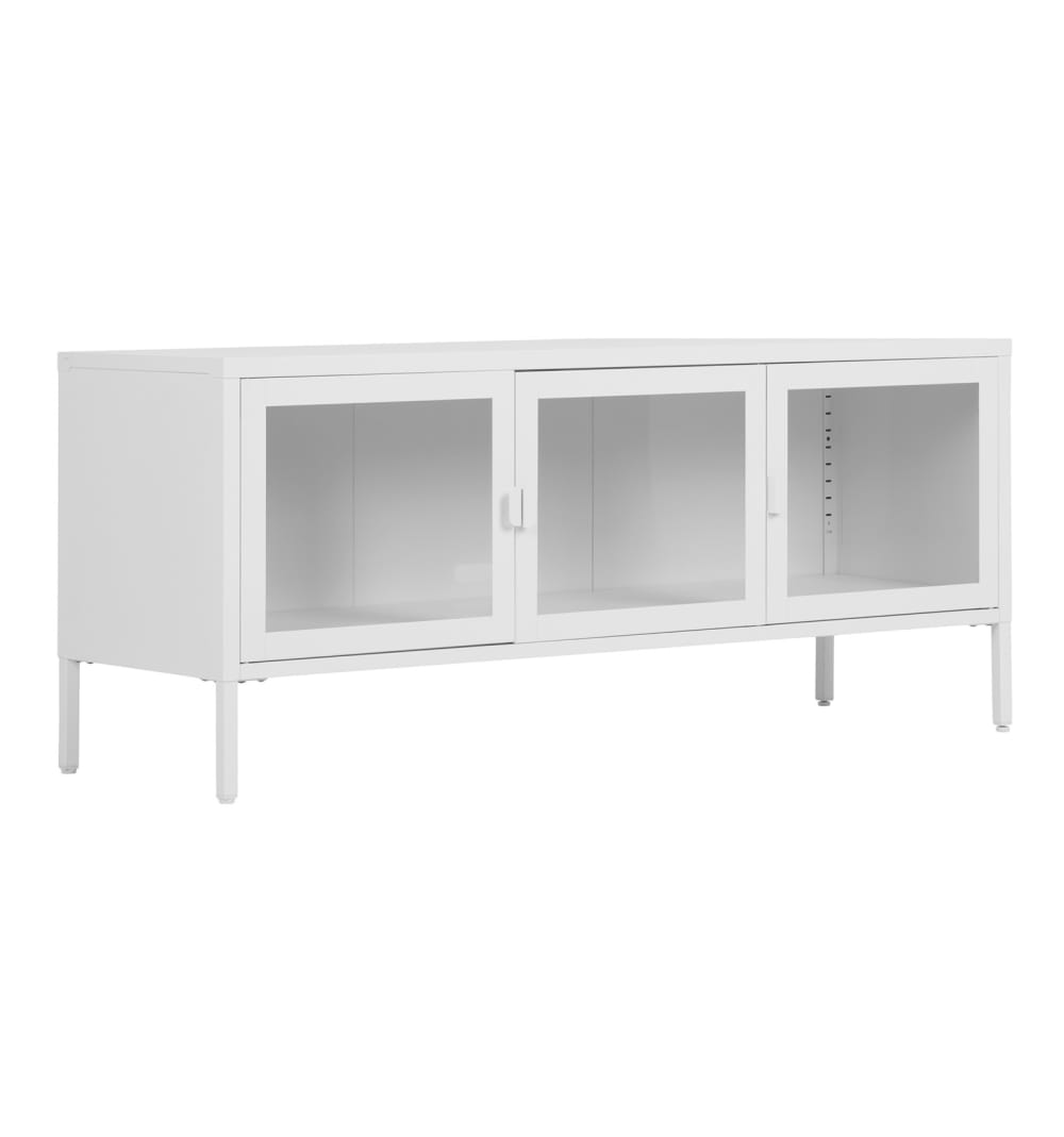 40x55x130cm Metall Weiß Moloo Möbel Wohnzimmermöbel TV-Möbel