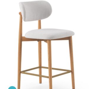 wohnli-moebel-suche-M25199949 Wohnli Möbelsuche - 2er-set hocker mit rückenlehne aus eichenholz mit weissem bezug