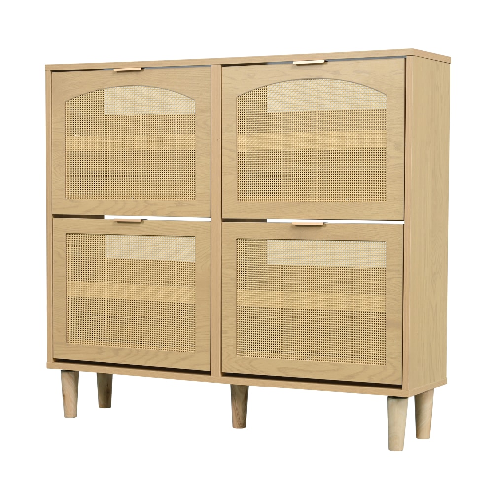 wohnli-moebel-suche-M25200115 Wohnli Möbelsuche - Skandinavischer Schuhschrank mit Rattanfronten
