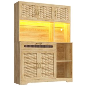 wohnli-moebel-suche-M25200144 Wohnli Möbelsuche - Kaffeebuffet mit LED-Beleuchtung und Gewebten Türen
