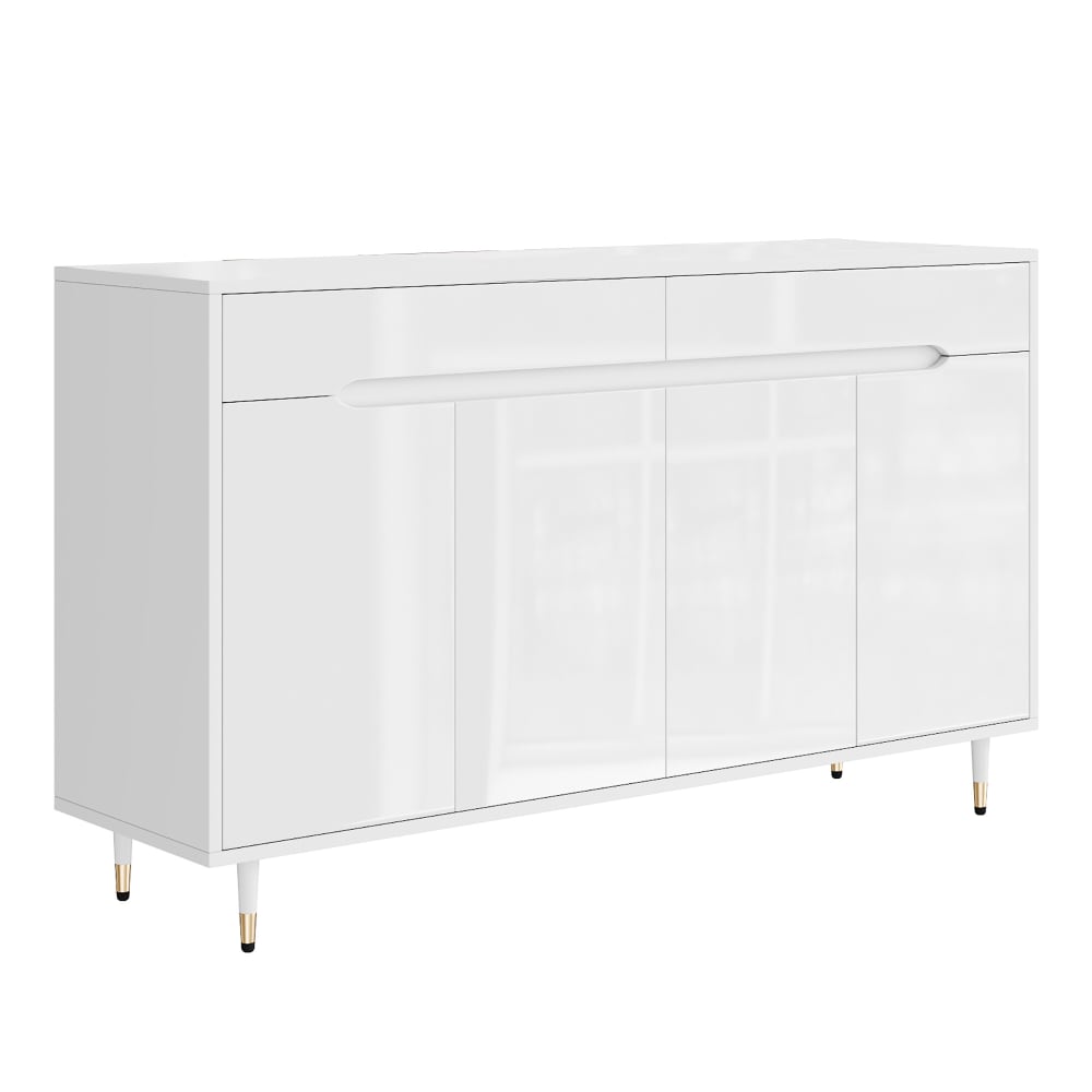wohnli-moebel-suche-M25200161 Wohnli Möbelsuche - Hochglanzlackiertes Sideboard mit Goldenen Beinen
