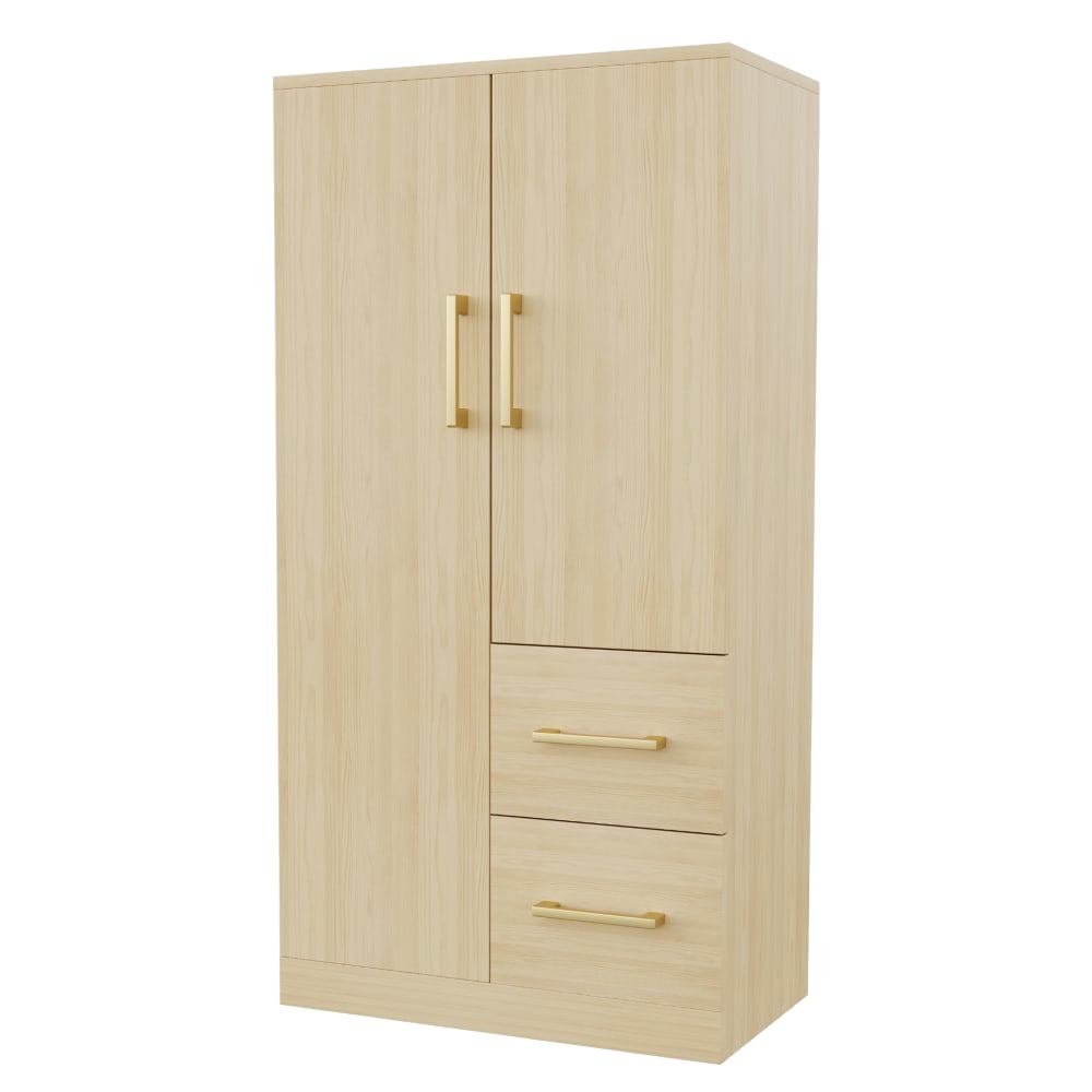 wohnli-moebel-suche-M25200197 Wohnli Möbelsuche - Kleiderschrank mit Kleiderstange und Schubladen