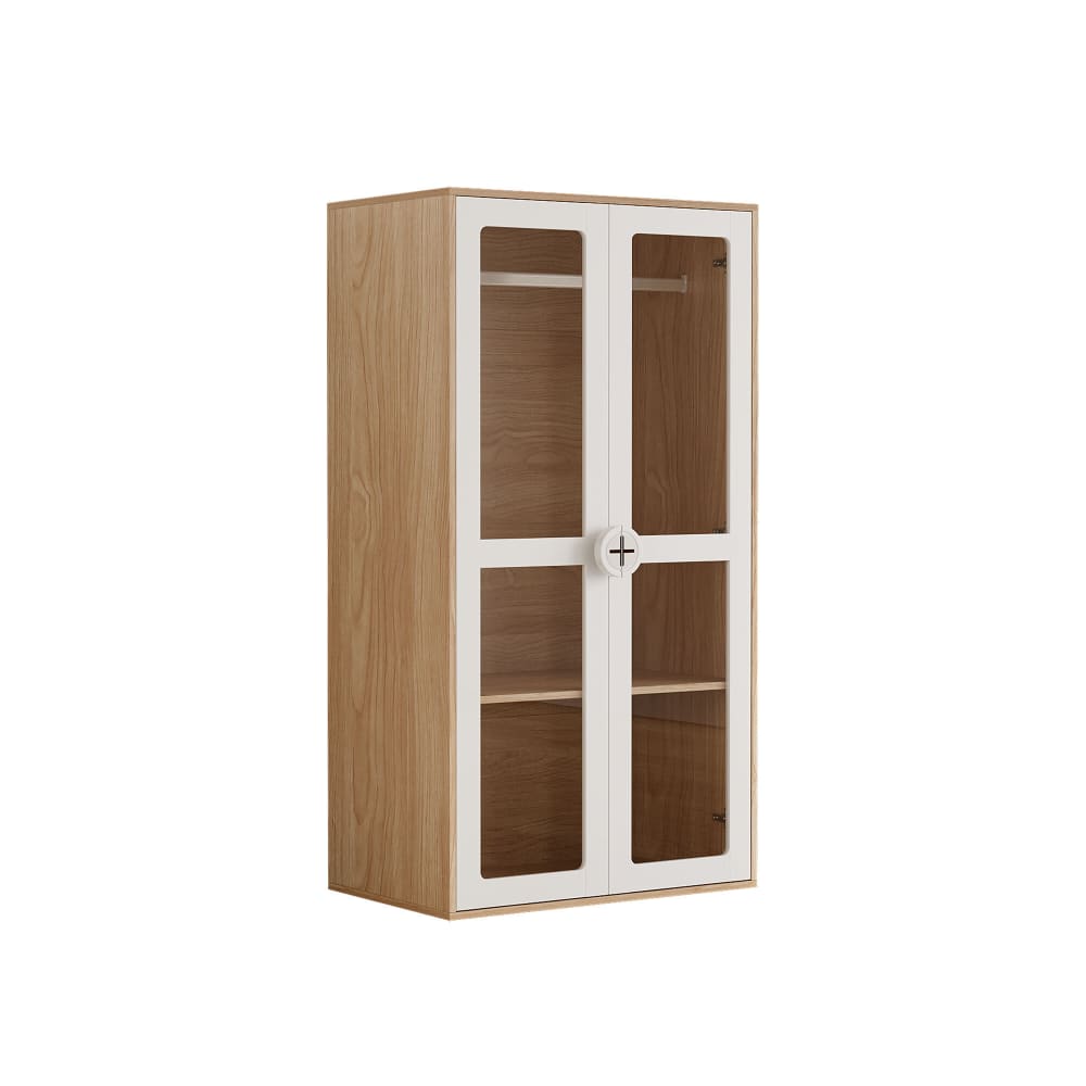 wohnli-moebel-suche-M25200198 Wohnli Möbelsuche - Heller Holzschrank mit Weißen Glastüren