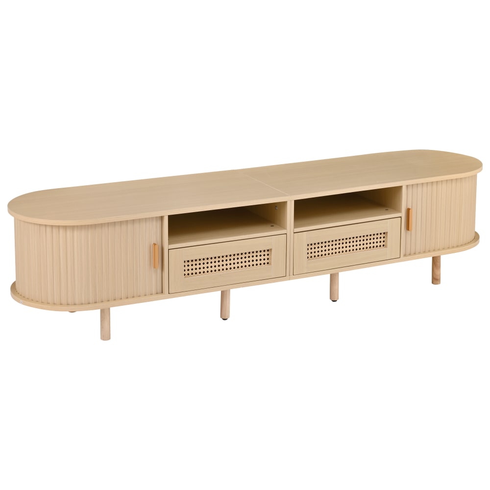 wohnli-moebel-suche-M25200200 Wohnli Möbelsuche - Heller TV-Ständer aus Holz mit Schiebetüren