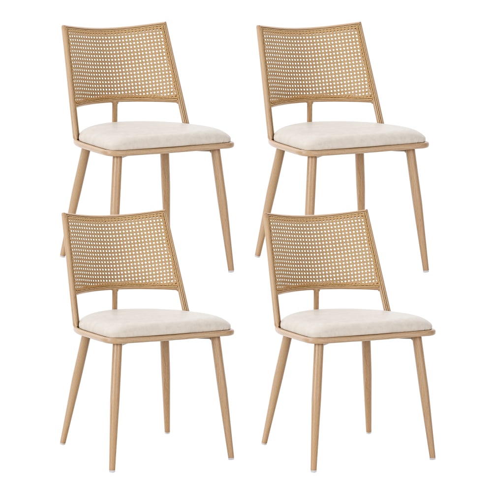 wohnli-moebel-suche-M25200240 Wohnli Möbelsuche - 4er-Set Esszimmerstühle aus Hellem Holz
