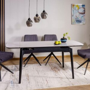 80x76x180cm Holz Weiß Feldmann-Wohnen Möbel Esszimmermöbel Esstische