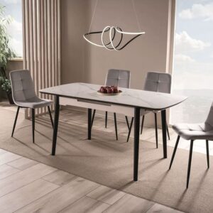 80x76x180cm Holz Weiß Feldmann-Wohnen Möbel Esszimmermöbel Esstische