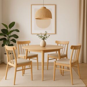 90x75x90cm Spanplatte Braun Feldmann-Wohnen Möbel Esszimmermöbel Esstische