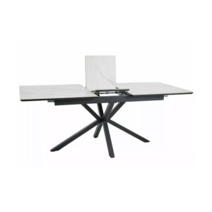 90x76x200cm Metall Weiß Feldmann-Wohnen Möbel Esszimmermöbel Esstische