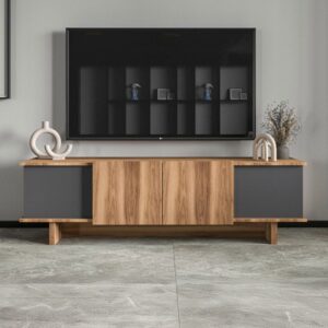 180x50x33cm Spanplatte Grau Concept Usine Möbel Wohnzimmermöbel TV-Möbel