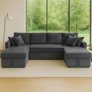 286x88x147cm Holz Grau Concept Usine Sofas und Sessel Sofas Schlafsofas