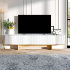 180x44x30cm Spanplatte Weiß Concept Usine Möbel Wohnzimmermöbel TV-Möbel