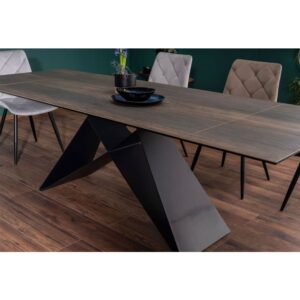 90x77x240cm Metall Braun Feldmann-Wohnen Möbel Esszimmermöbel Esstische