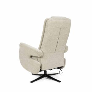Beigefarbener Polstersessel mit 2 Motoren 86x114x74cm PES - Polyester Beige Koketto Home Sofas und Sessel Sessel, Poufs und Fußbänke Sessel