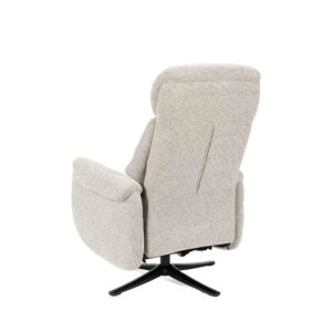Beigefarbener Polstersessel mit 2 Motoren 88x109x74cm PES - Polyester Beige Koketto Home Sofas und Sessel Sessel, Poufs und Fußbänke Sessel